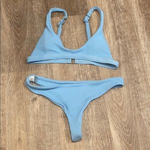 ZAFUL Light blue two piece swimsuit